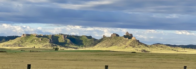 panorama Nebraska Pine Ridge and buttes