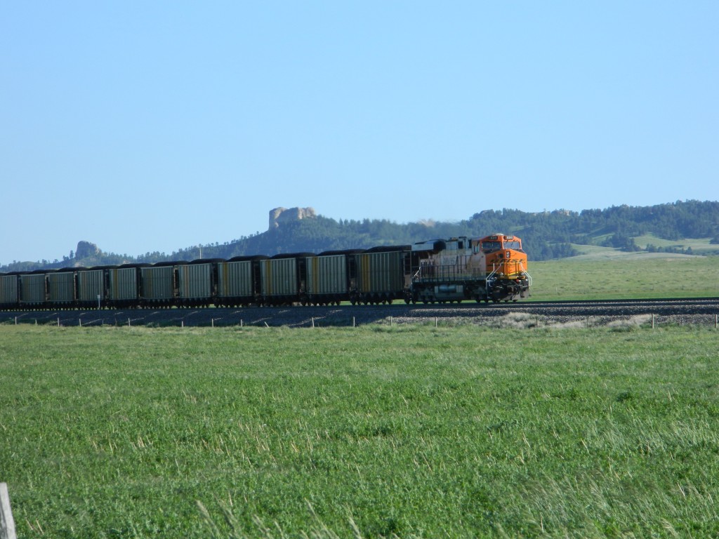 Burlington train northbound Crawford Nebraska