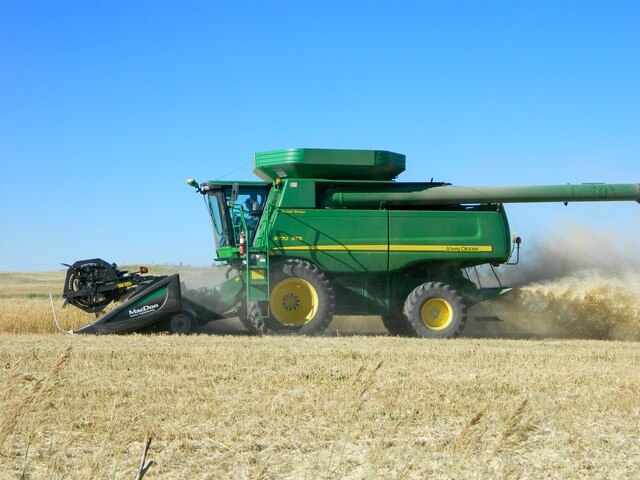 Custom Cutters already taking the wheat from the fields