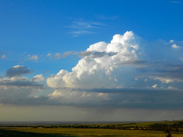 Summer thunderhead just passing through.